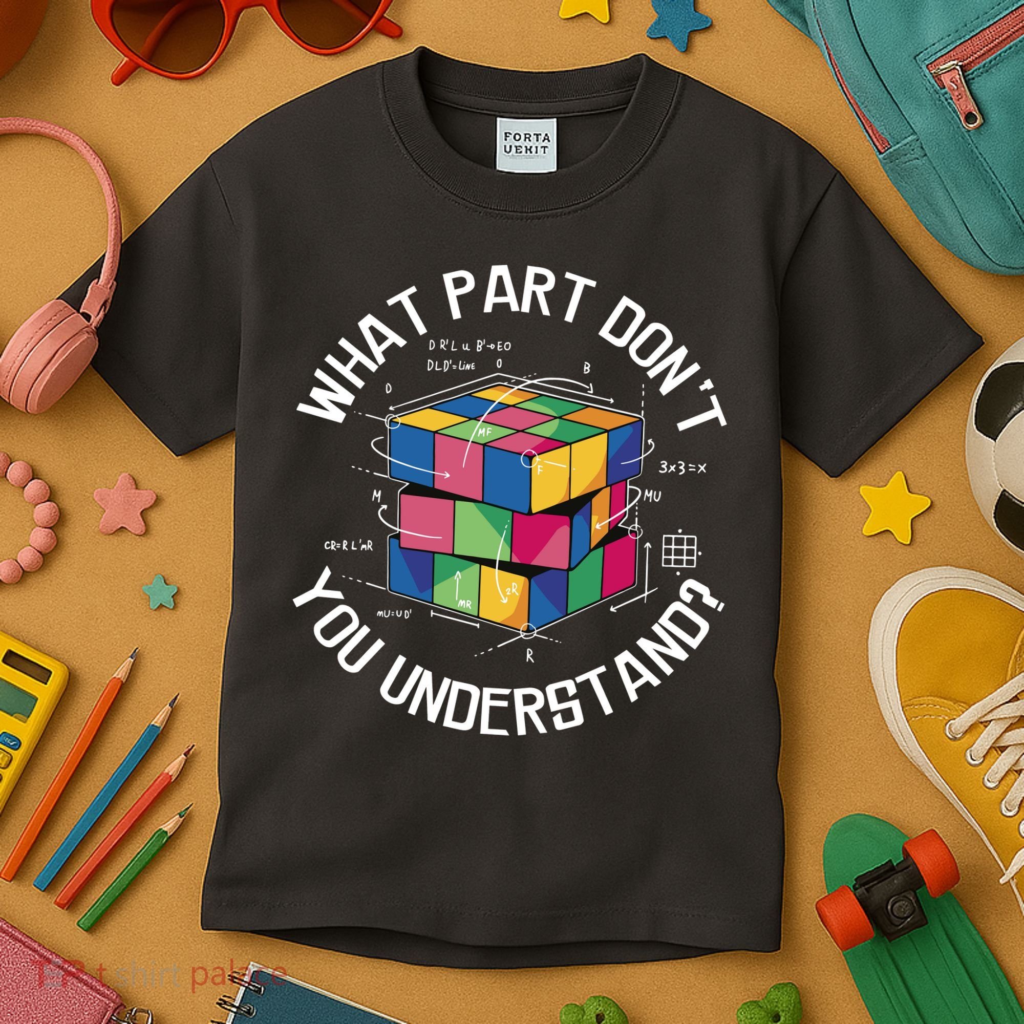 Funny Puzzle Cube Kids T-Shirt