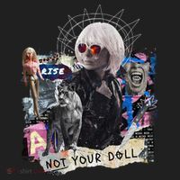 Feminist Punk Collage Not Your Doll Women's Sweatshirt thumb 2