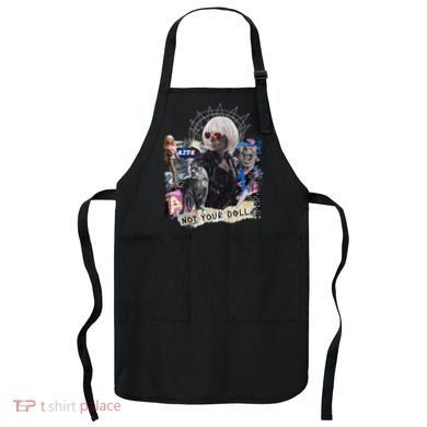 Feminist Punk Collage Not Your Doll Apron