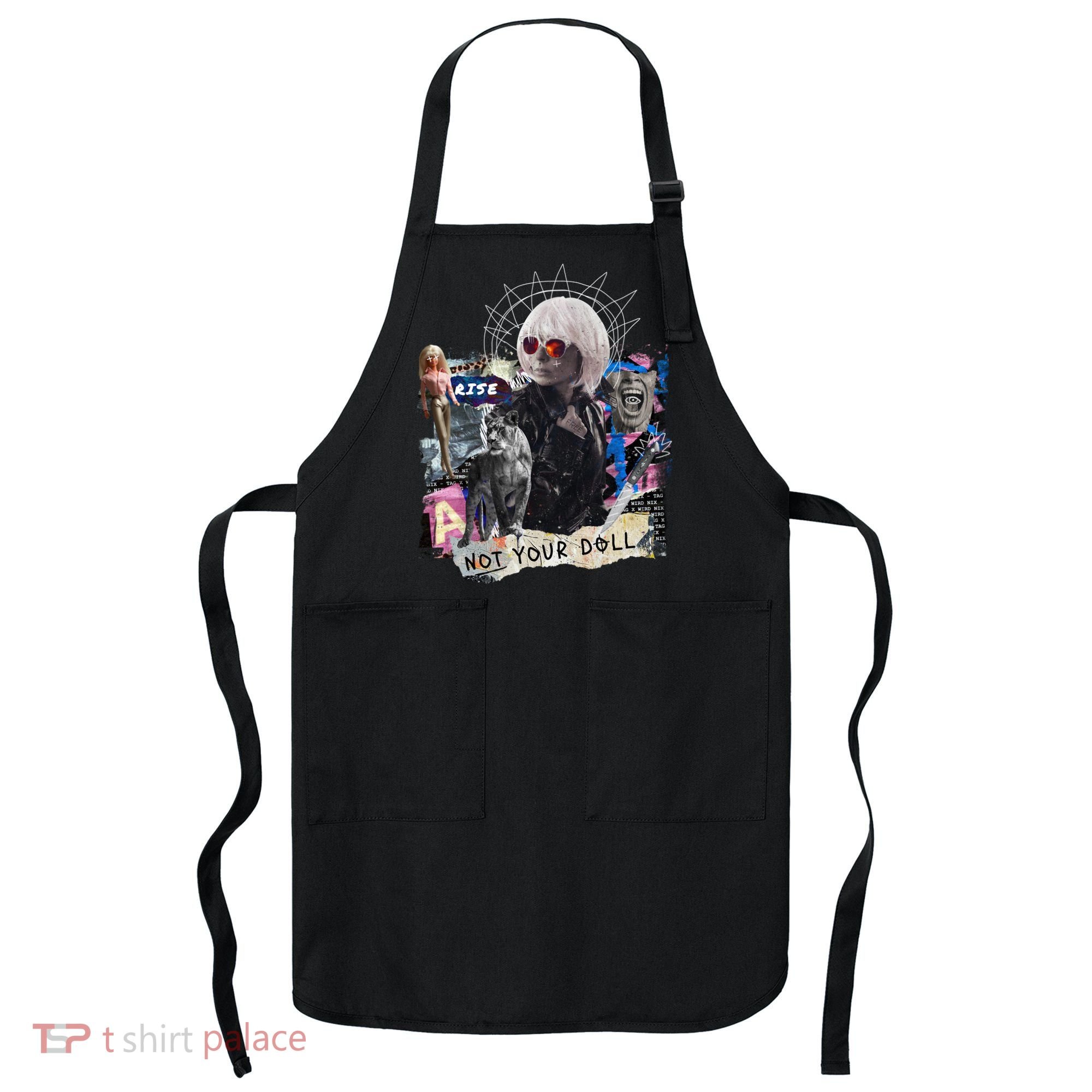Feminist Punk Collage Not Your Doll Apron