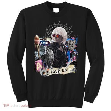 Feminist Punk Collage Not Your Doll Sweatshirt