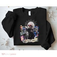 Feminist Punk Collage Not Your Doll Sweatshirt thumb 2