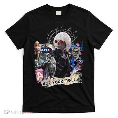 Feminist Punk Collage Not Your Doll T-Shirt