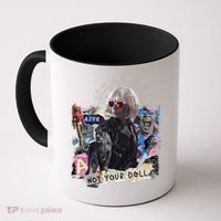 Feminist Punk Collage Not Your Doll Coffee Mug thumb 0