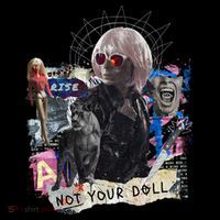 Feminist Punk Collage Not Your Doll Coffee Mug thumb 5