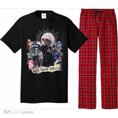 Feminist Punk Collage Not Your Doll Pajama Set