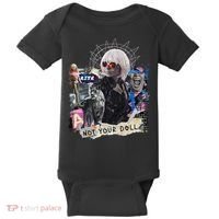 Feminist Punk Collage Not Your Doll Baby Bodysuit thumb 0