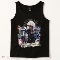 Feminist Punk Collage Not Your Doll Tank Top thumb 2