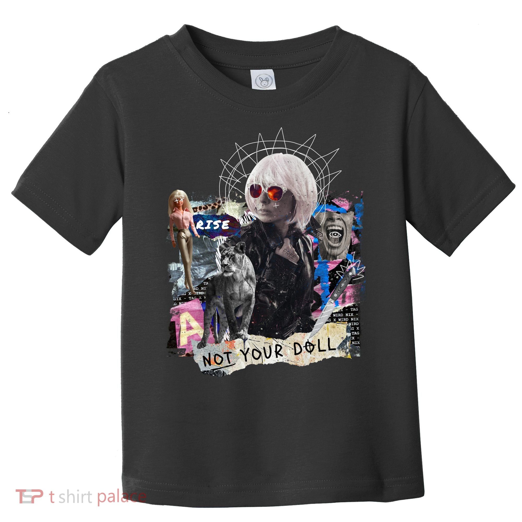 Feminist Punk Collage Not Your Doll Toddler T-Shirt
