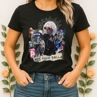 Feminist Punk Collage Not Your Doll Women's T-Shirt thumb 2
