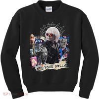 Feminist Punk Collage Not Your Doll Kids Sweatshirt thumb 0