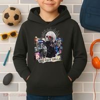 Feminist Punk Collage Not Your Doll Kids Hoodie thumb 2