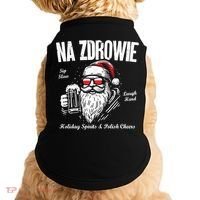 Funny Polish Christmas Santa Cool Na Zdrowie Poland Beer Meaningful Gift Doggie Tank thumb 0