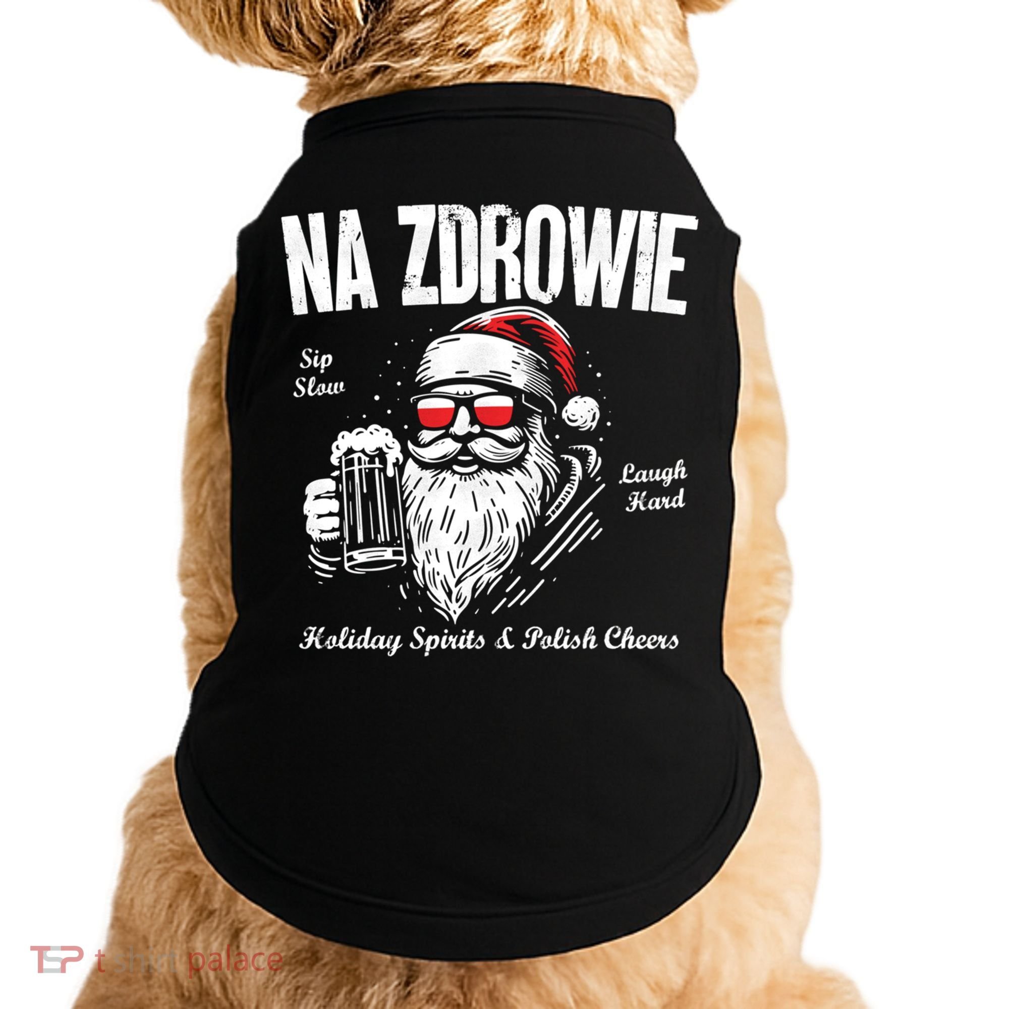 Funny Polish Christmas Santa Cool Na Zdrowie Poland Beer Meaningful Gift Doggie Tank