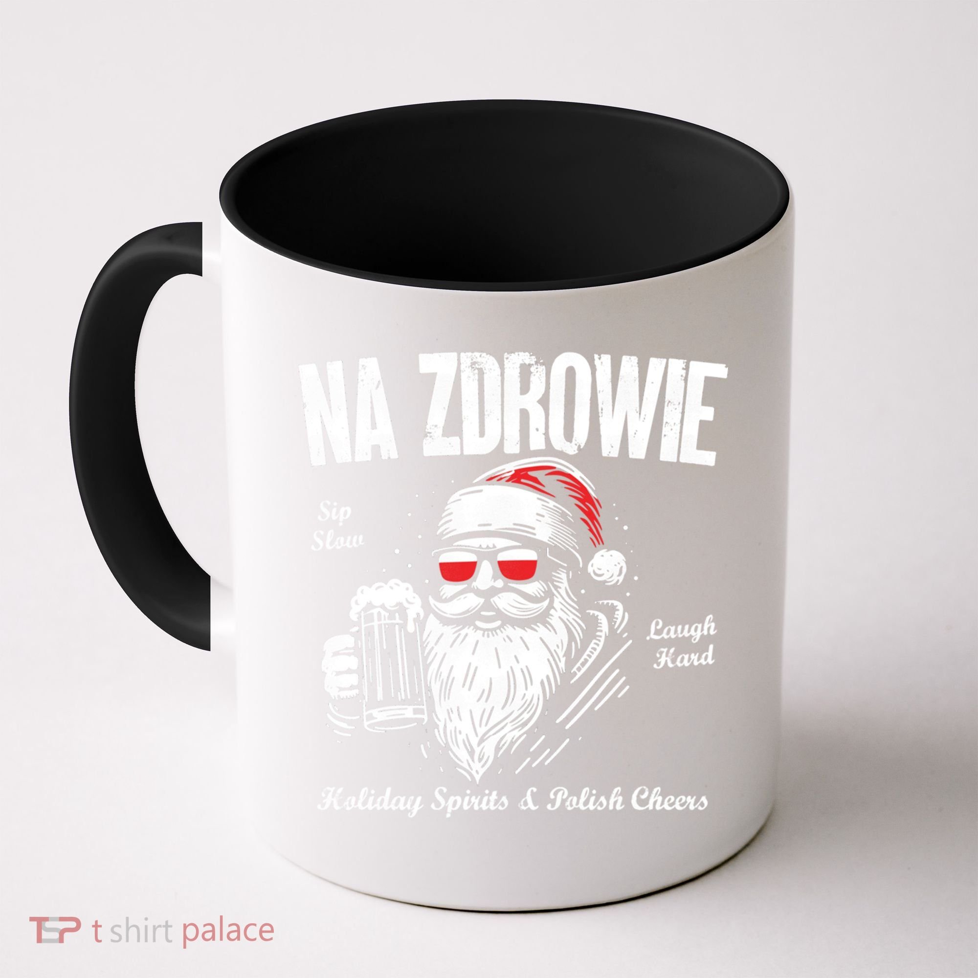 Funny Polish Christmas Santa Cool Na Zdrowie Poland Beer Meaningful Gift Coffee Mug