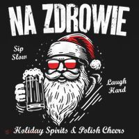 Funny Polish Christmas Santa Cool Na Zdrowie Poland Beer Meaningful Gift Women's Hoodie thumb 2