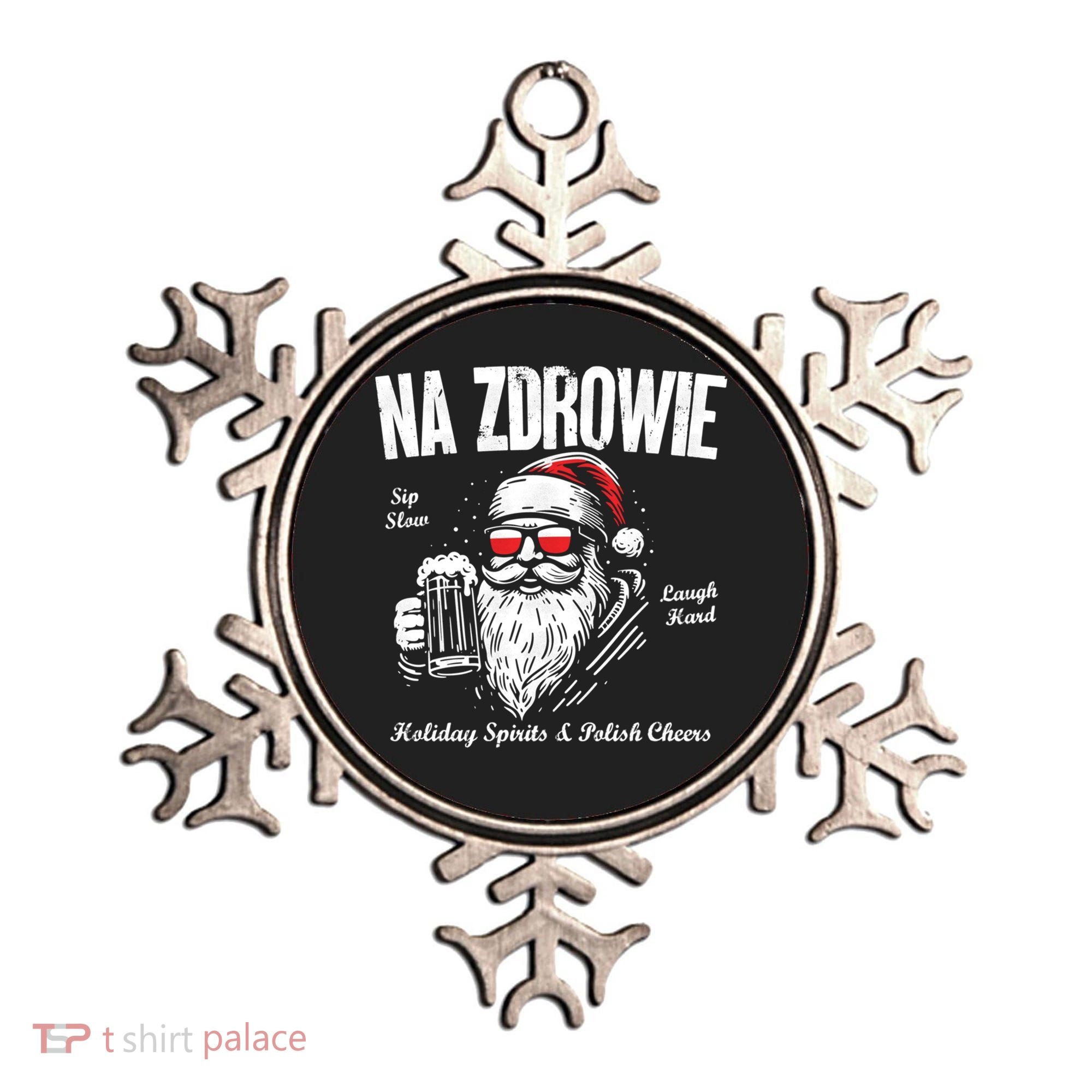 Funny Polish Christmas Santa Cool Na Zdrowie Poland Beer Meaningful Gift Ornament