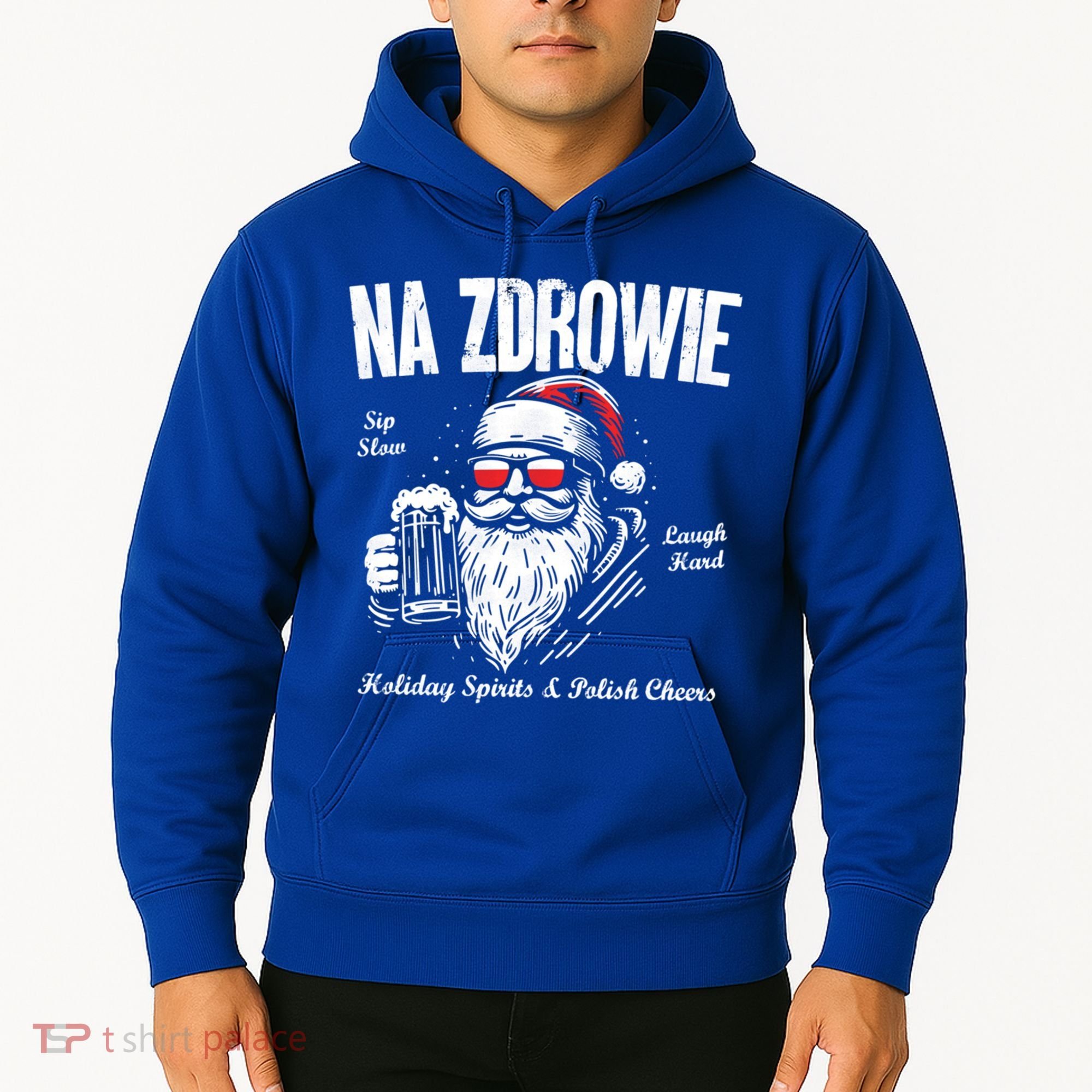 Funny Polish Christmas Santa Cool Na Zdrowie Poland Beer Meaningful Gift Hoodie