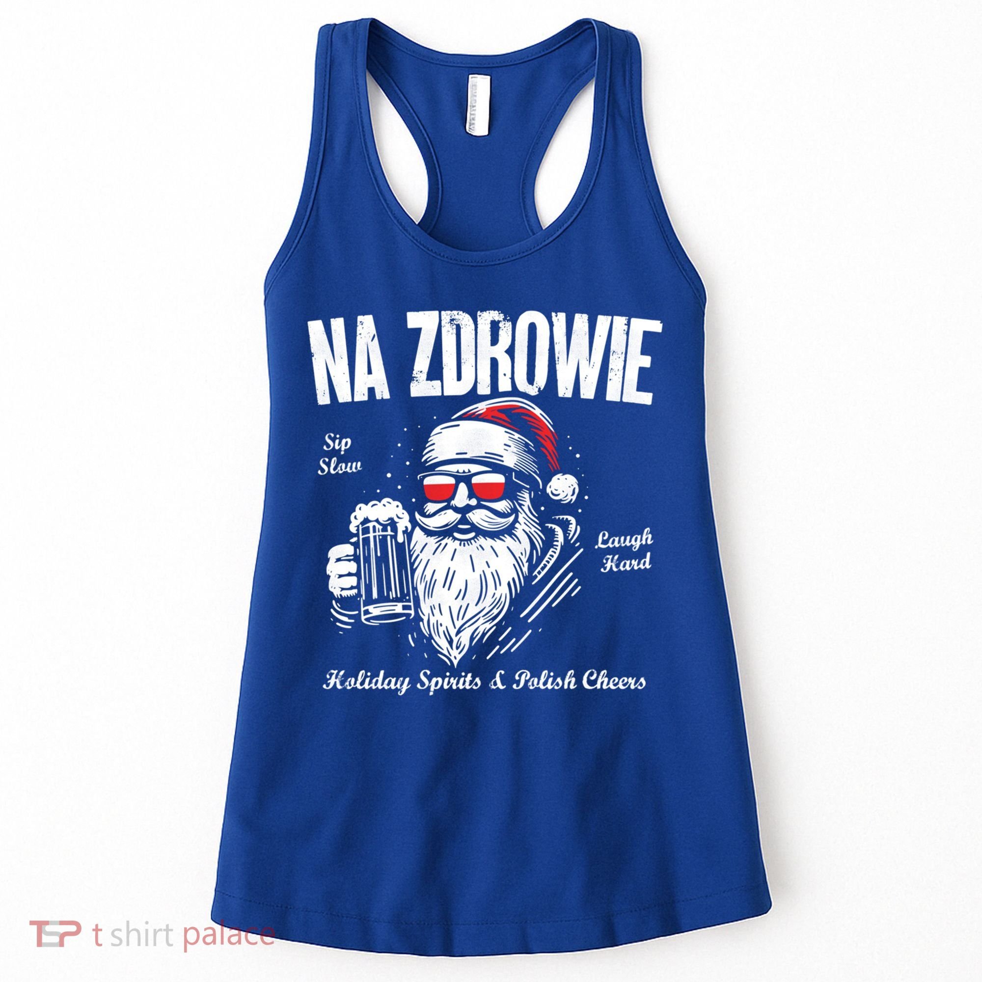 Funny Polish Christmas Santa Cool Na Zdrowie Poland Beer Meaningful Gift Women's Tank Top