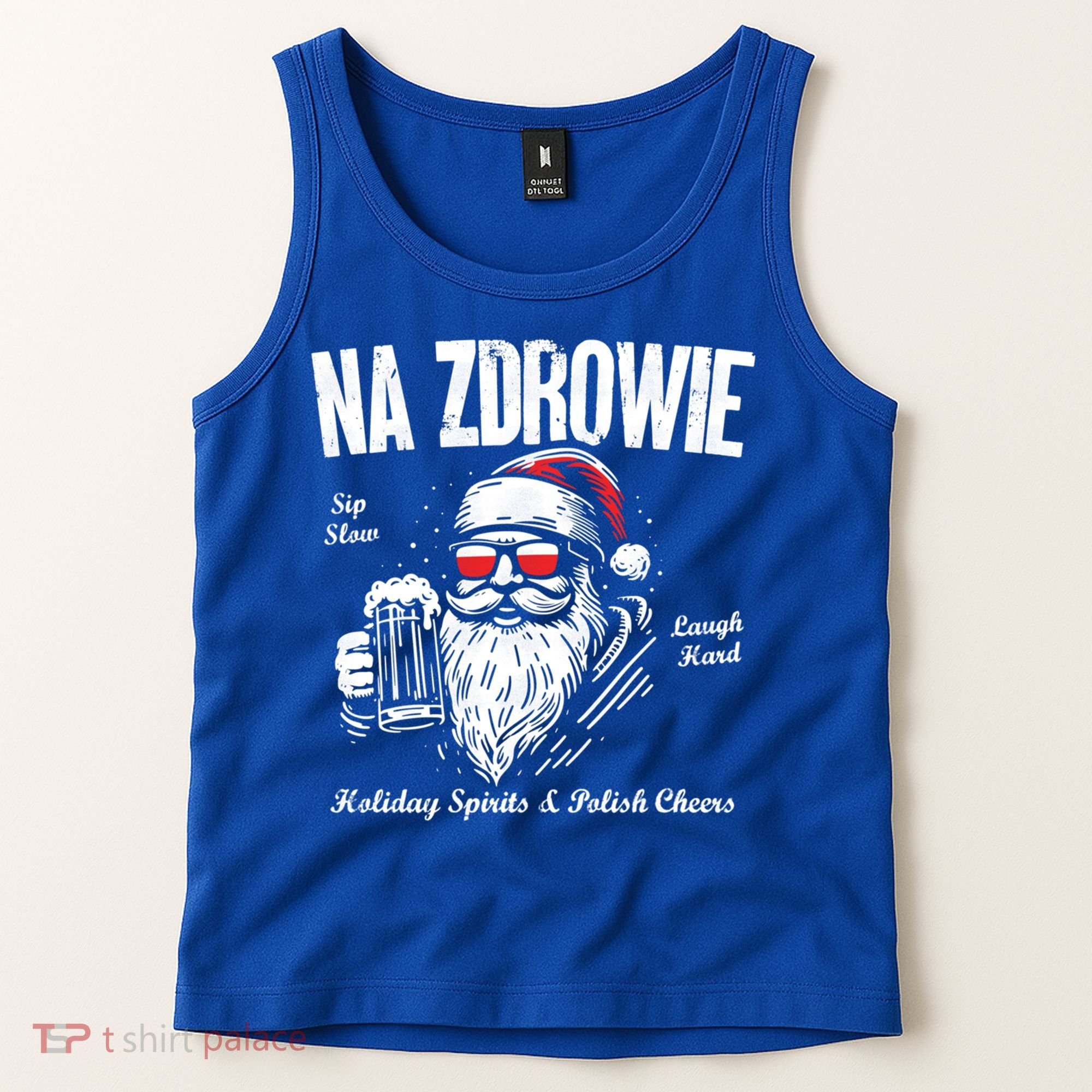 Funny Polish Christmas Santa Cool Na Zdrowie Poland Beer Meaningful Gift Tank Top
