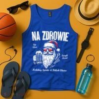 Funny Polish Christmas Santa Cool Na Zdrowie Poland Beer Meaningful Gift Tank Top thumb 4