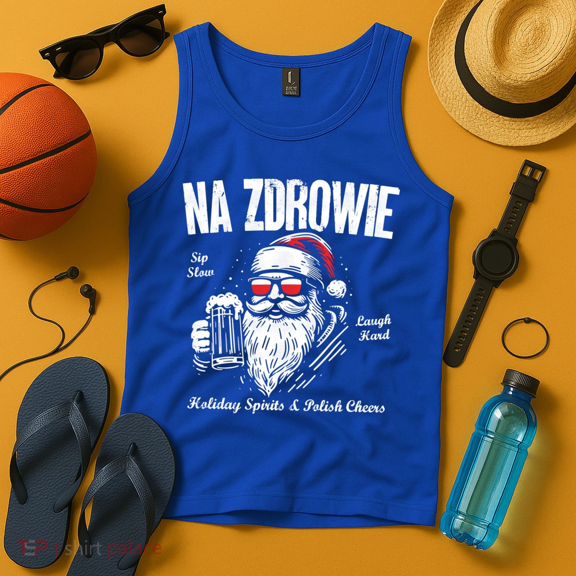 Funny Polish Christmas Santa Cool Na Zdrowie Poland Beer Meaningful Gift Tank Top
