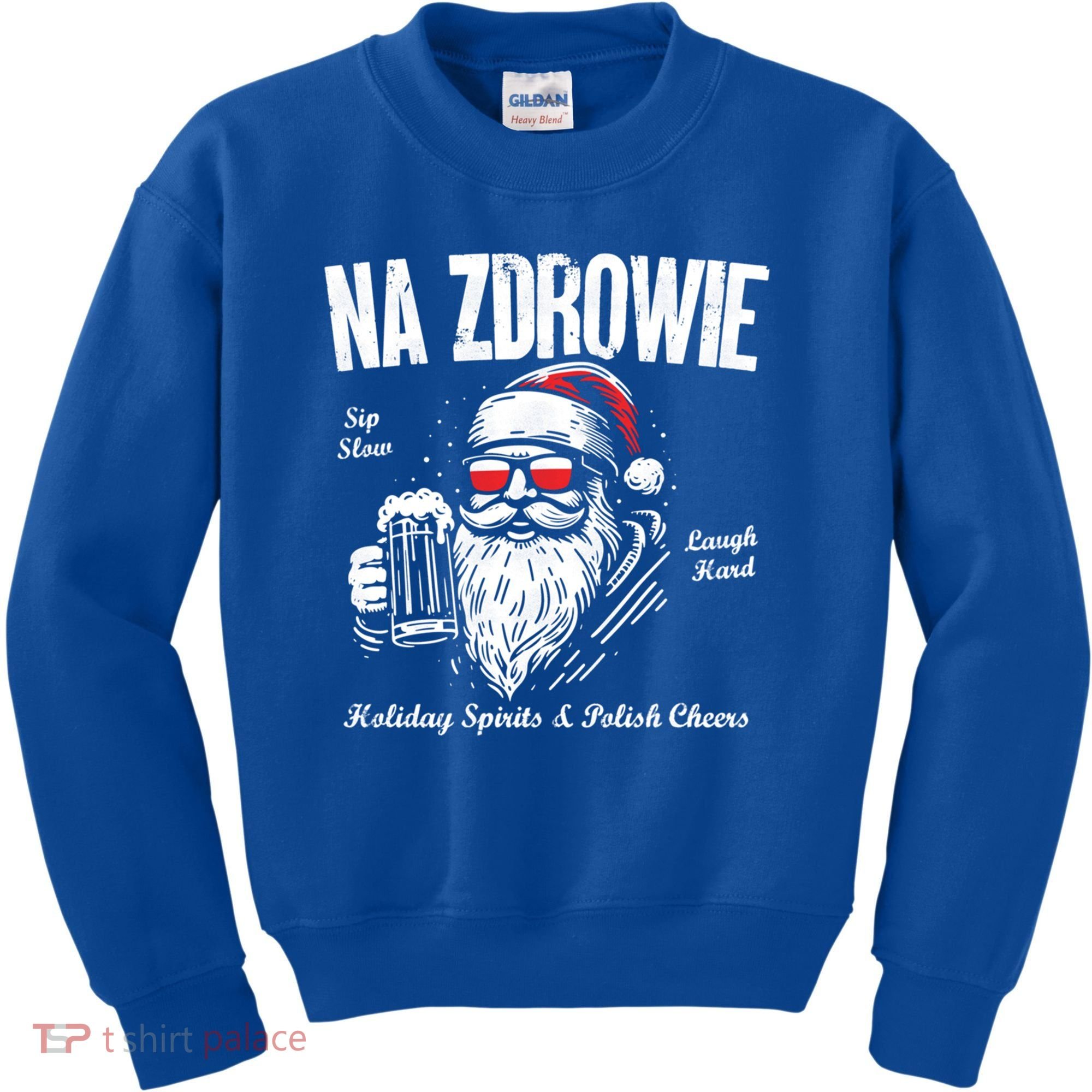 Funny Polish Christmas Santa Cool Na Zdrowie Poland Beer Meaningful Gift Kids Sweatshirt