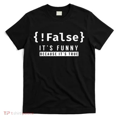 False Programmer Coding Code Coder Software T-Shirt
