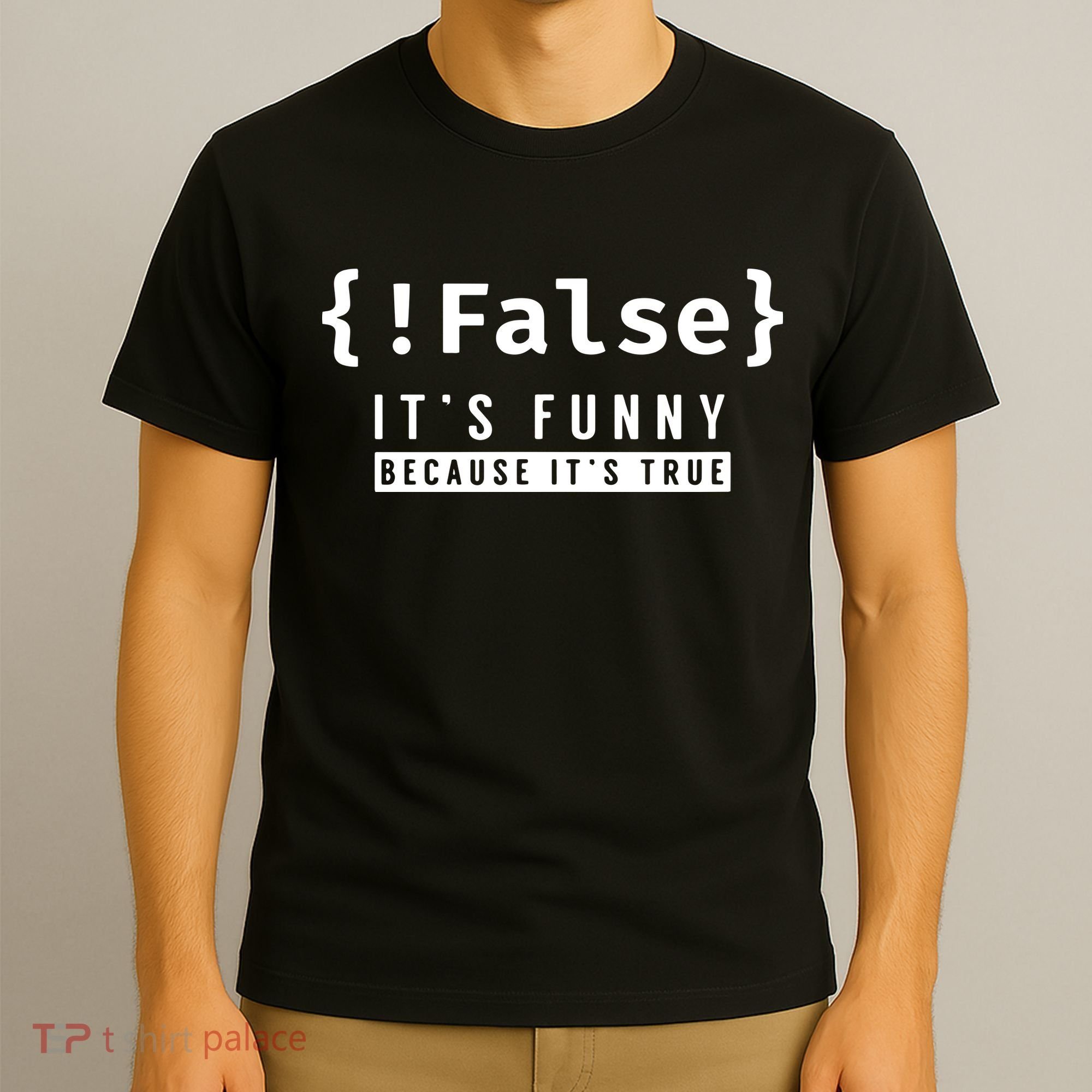 False Programmer Coding Code Coder Software T-Shirt