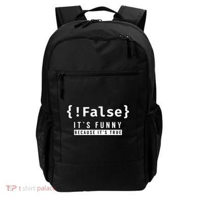 False Programmer Coding Code Coder Software Backpack