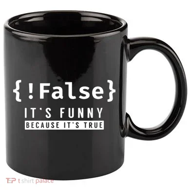 False Programmer Coding Code Coder Software 11oz C Handle Ceramic Mug