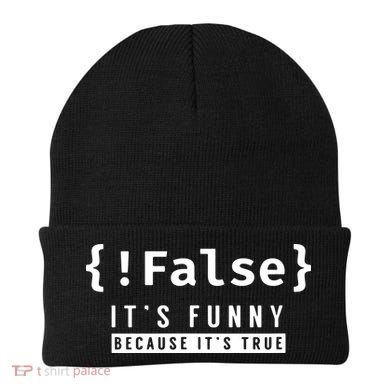 False Programmer Coding Code Coder Software Beanie