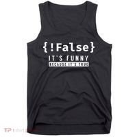 False Programmer Coding Code Coder Software Tank Top thumb 0
