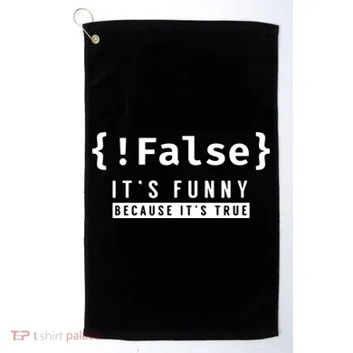 False Programmer Coding Code Coder Software Golf Towel