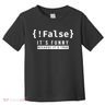 False Programmer Coding Code Coder Software Toddler T-Shirt