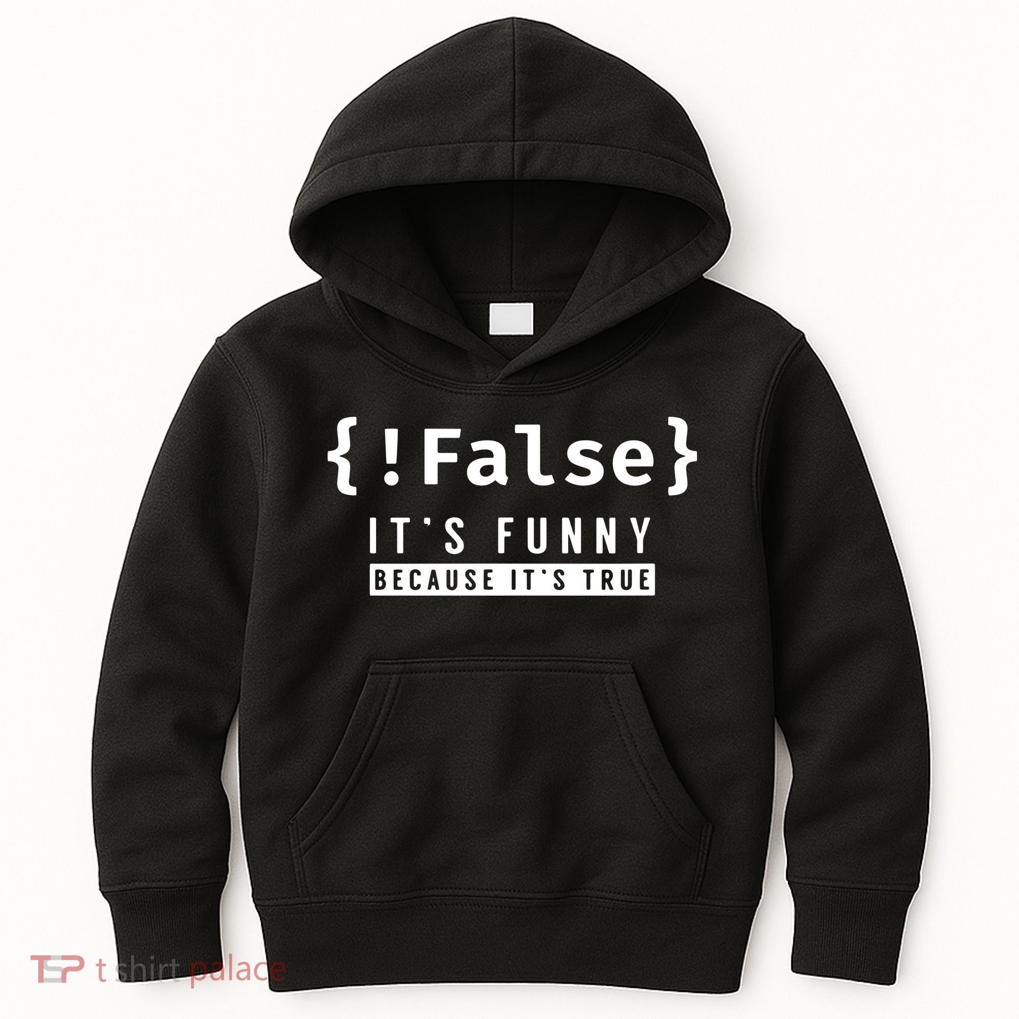 False Programmer Coding Code Coder Software Kids Hoodie