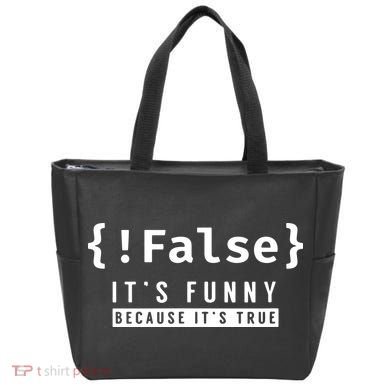 False Programmer Coding Code Coder Software Tote Bag