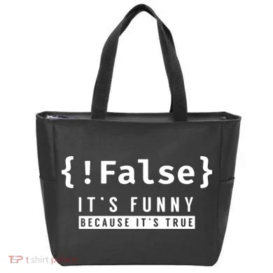 False Programmer Coding Code Coder Software Tote Bag