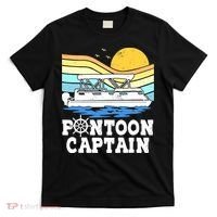 Funny Pontoon Captain Vintage Pontoon Boat T-Shirt thumb 0