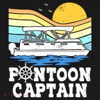 Funny Pontoon Captain Vintage Pontoon Boat T-Shirt thumb 7