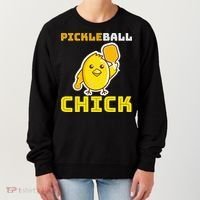 Funny Pickleball Chick Women's Sweatshirt thumb 0