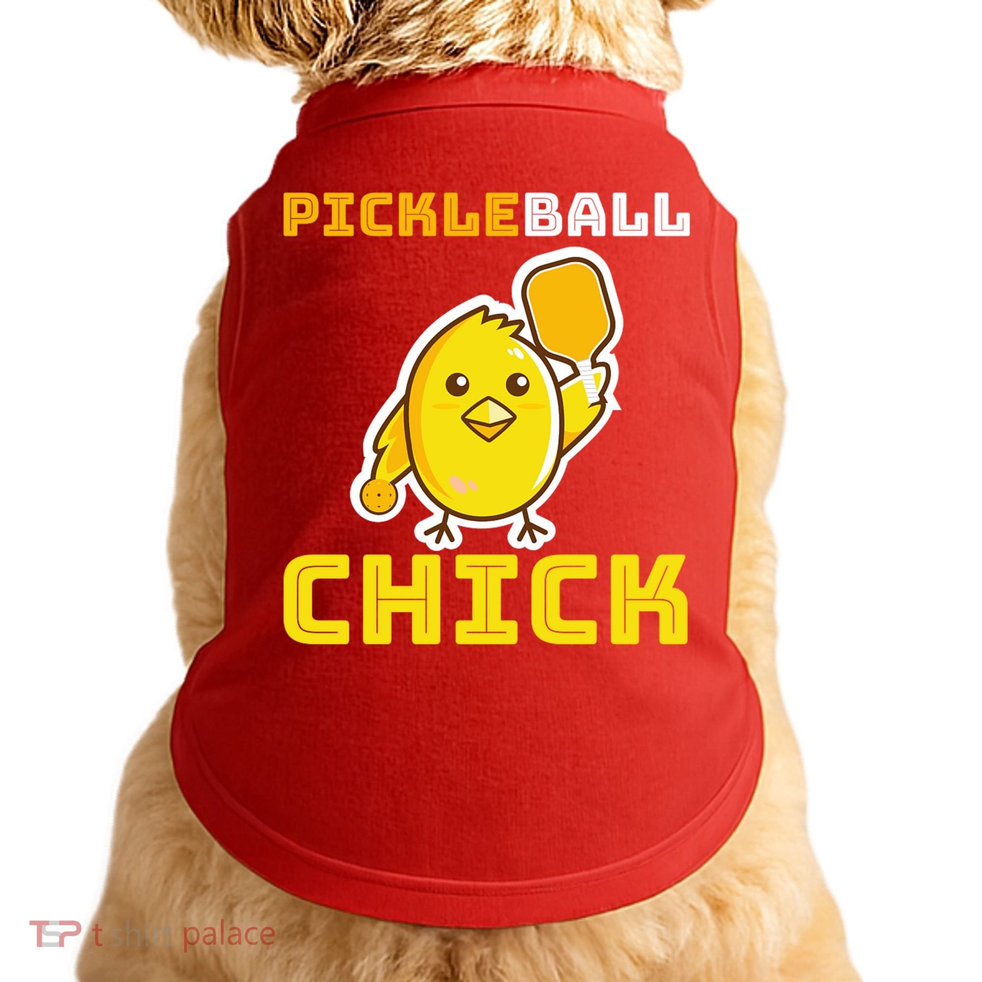 Funny Pickleball Chick Doggie Tank