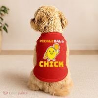 Funny Pickleball Chick Doggie Tank thumb 2
