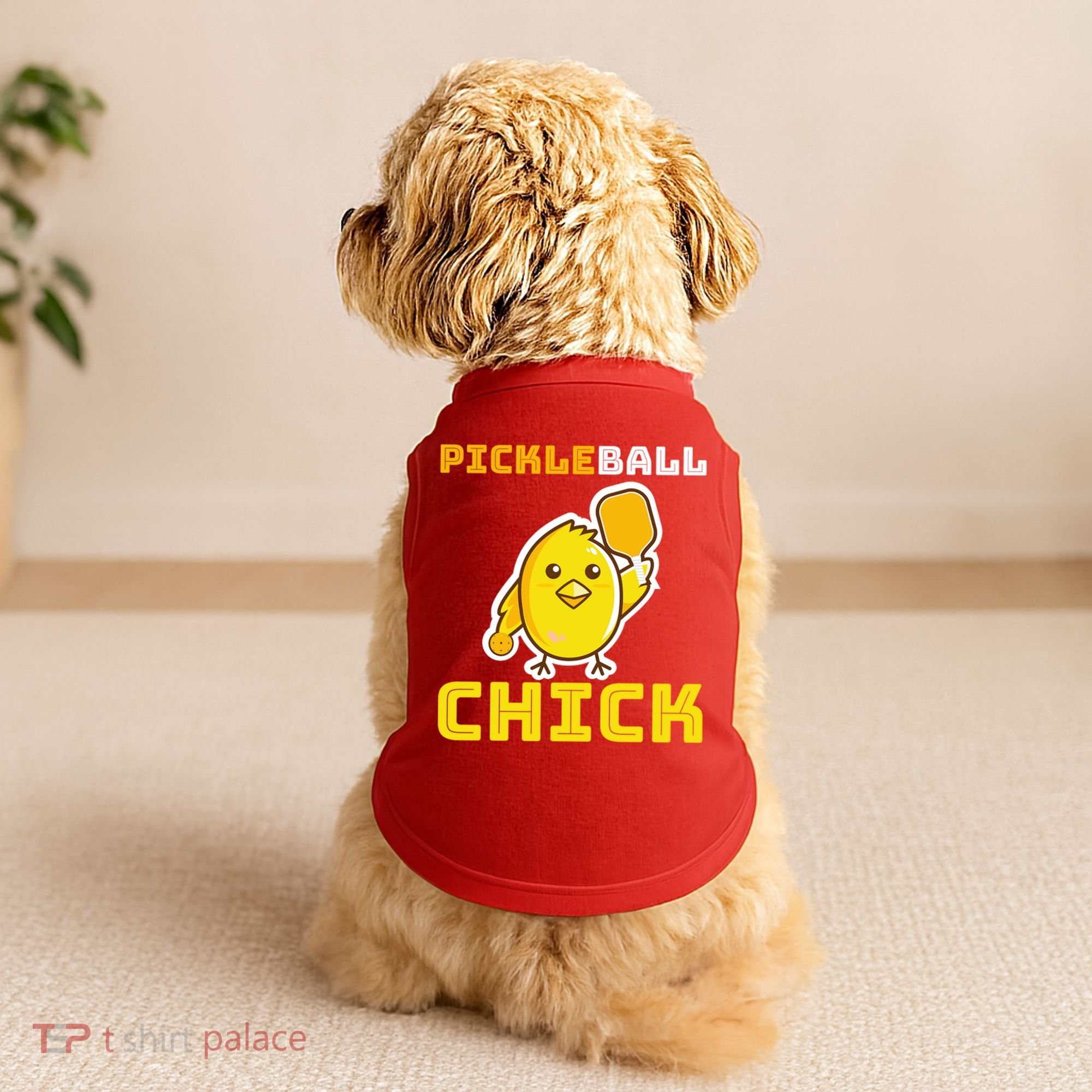 Funny Pickleball Chick Doggie Tank