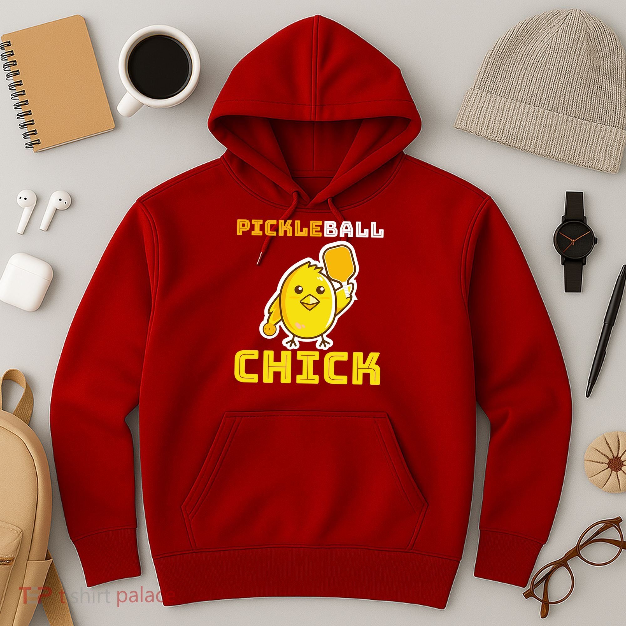 Funny Pickleball Chick Hoodie