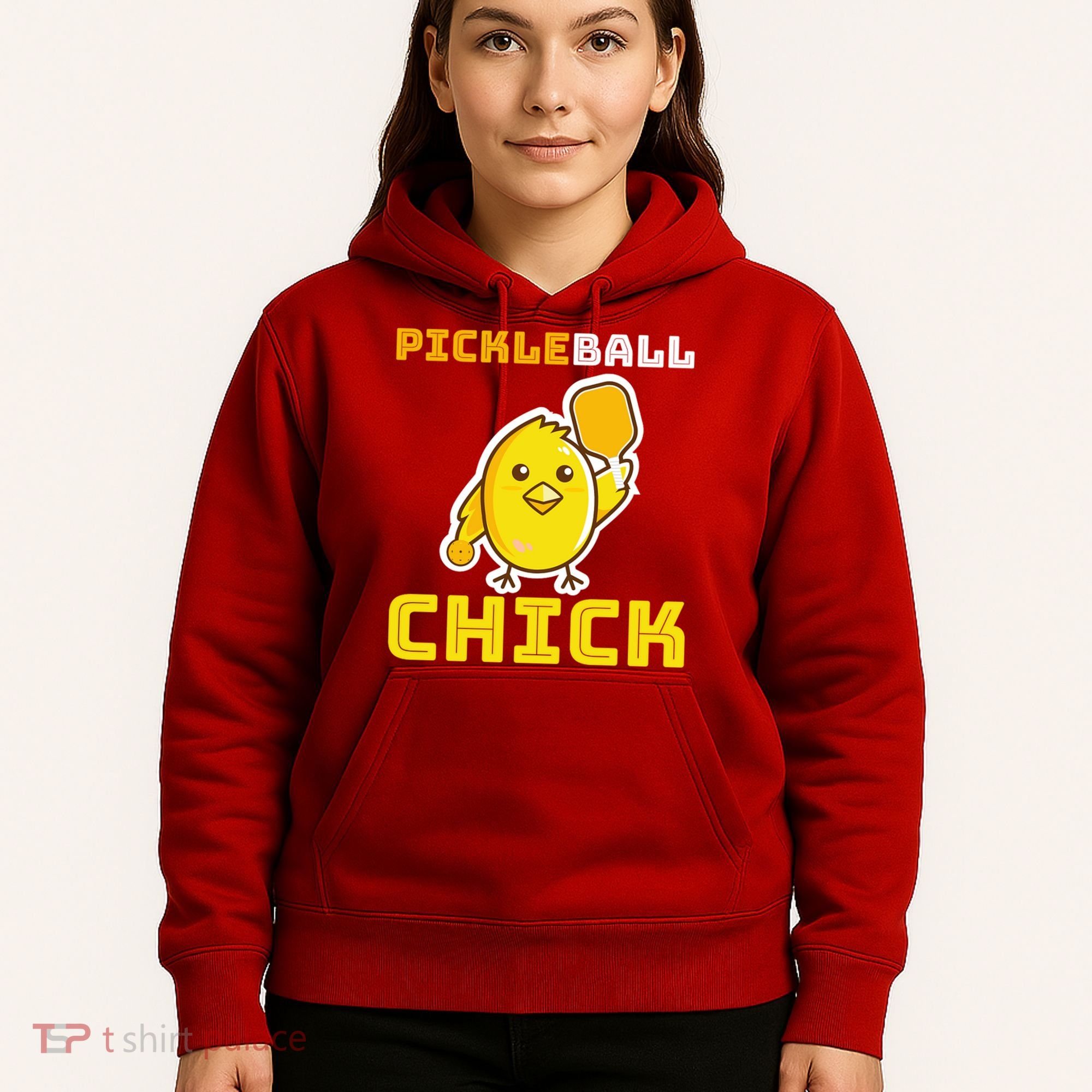 Funny Pickleball Chick Hoodie
