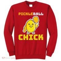 Funny Pickleball Chick Sweatshirt thumb 0