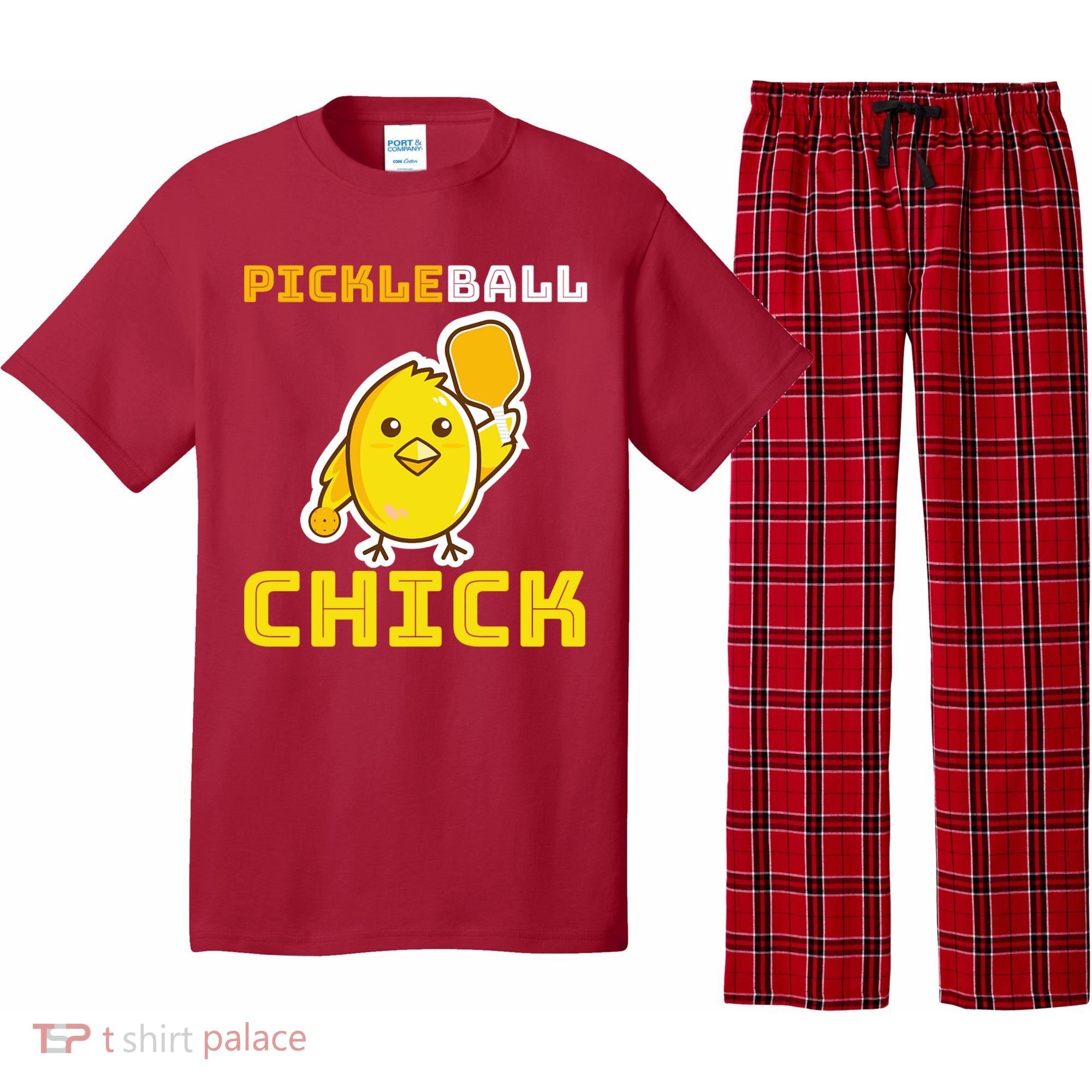Funny Pickleball Chick Pajama Set