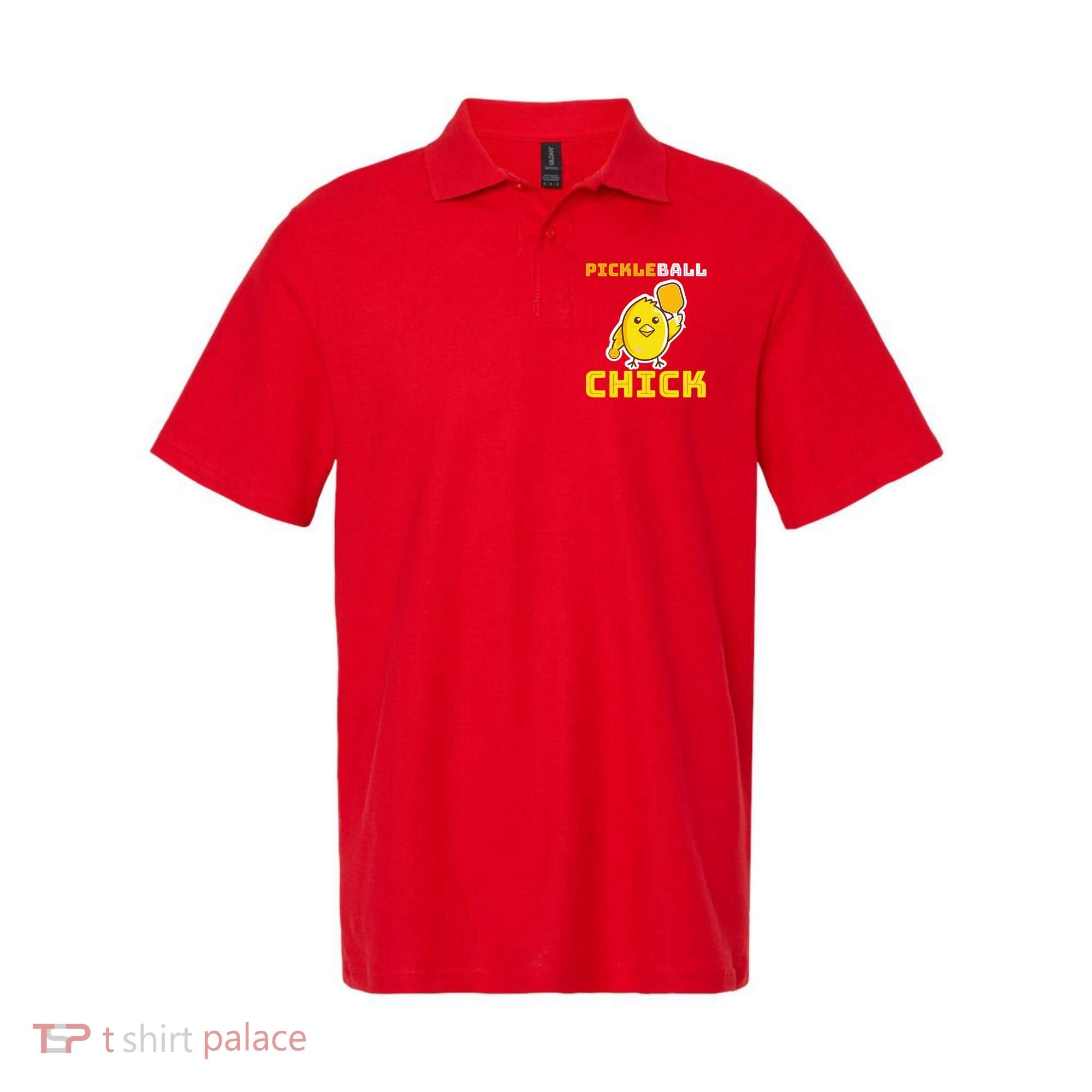 Funny Pickleball Chick Polo