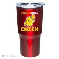 Funny Pickleball Chick Tumbler thumb 0